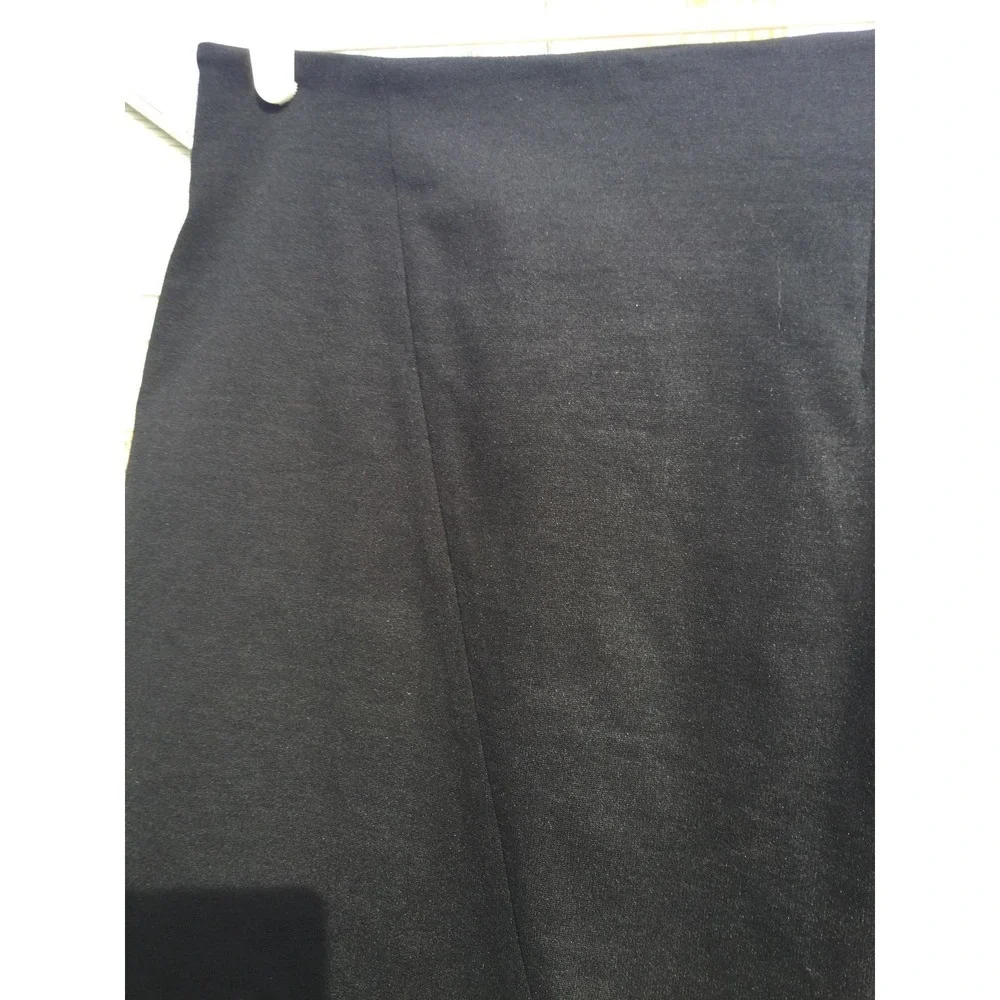 Of/mercer‎ womens pencil skirt L large modal stretch black slit NYC USA gothic